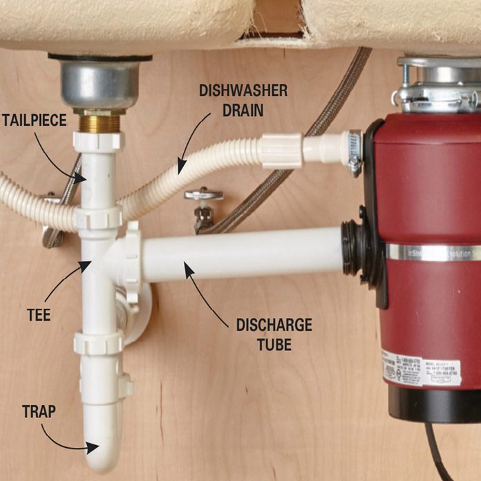 Plumb a Kitchen Sink With Disposal and Dishwasher 3